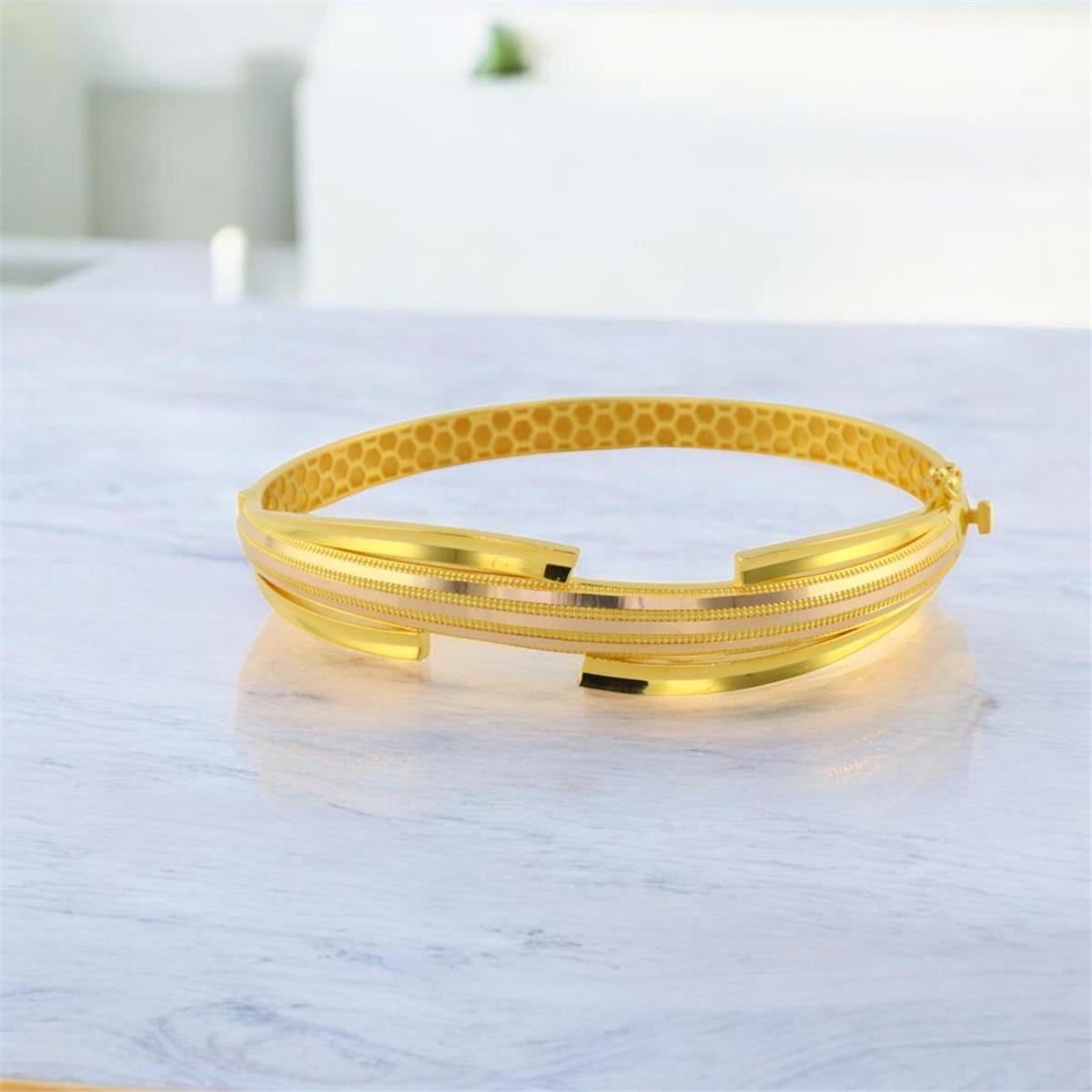 14 Ayar Altın Tasarım Bilezik  -  0187695