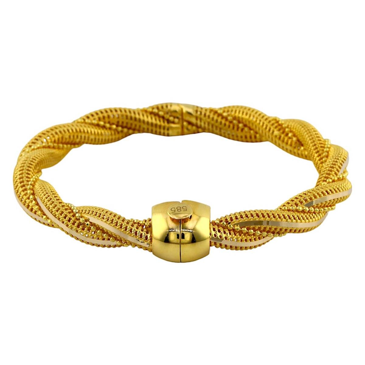 14 Ayar Altın Tasarım Bilezik  -  0187996