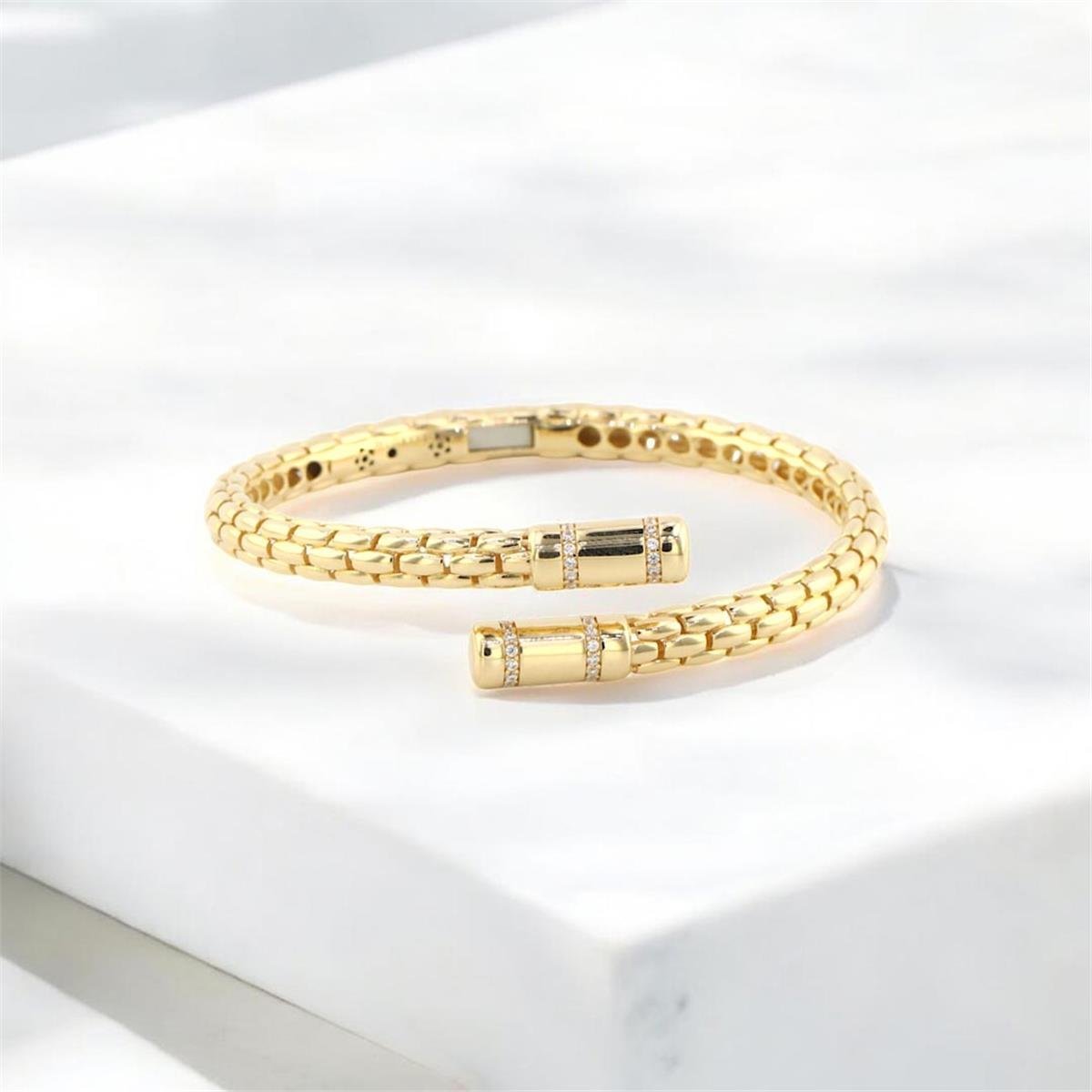 14 Ayar Altın Tasarım Bilezik  -  0188532