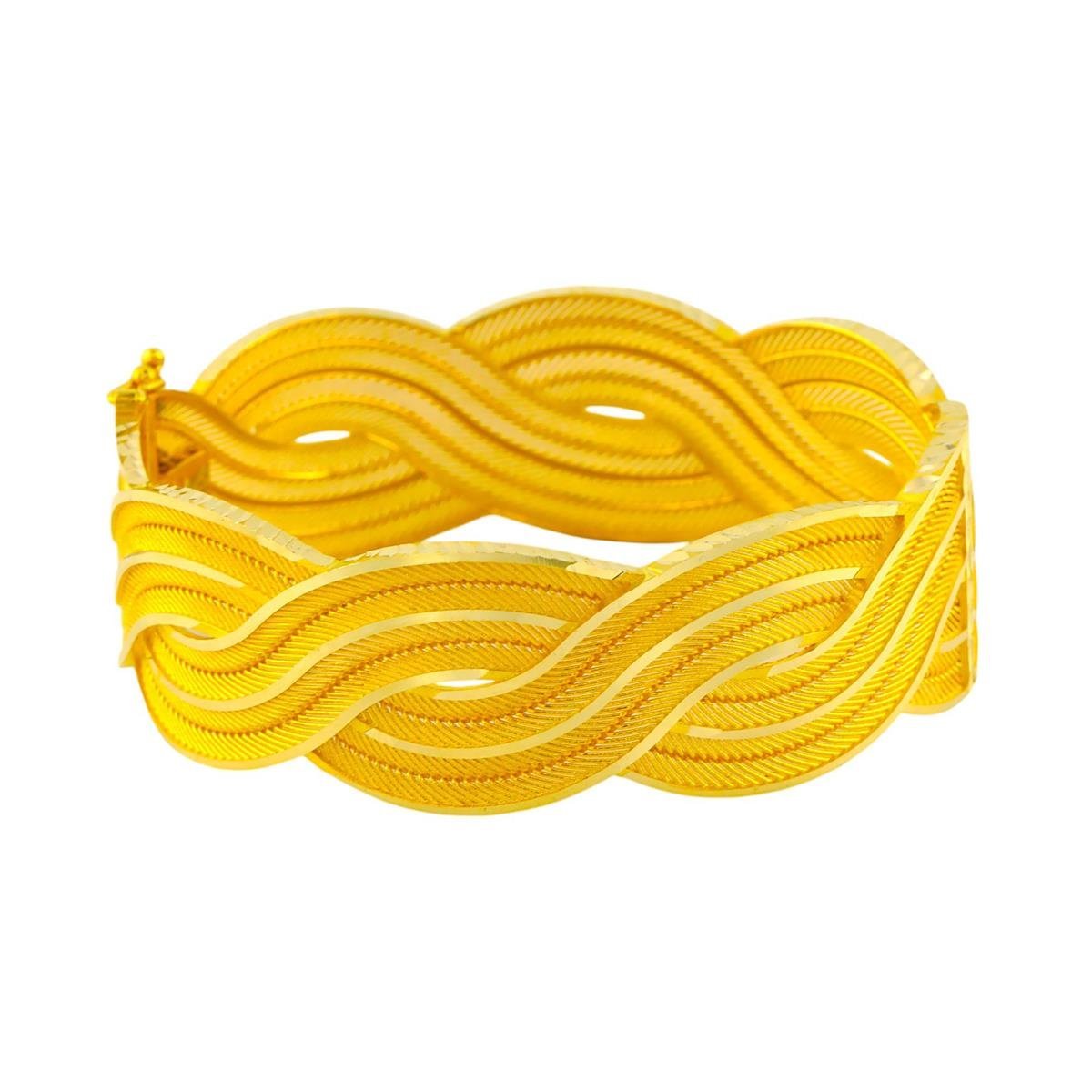 14 Ayar Altın Tasarım Bilezik  -  0194392