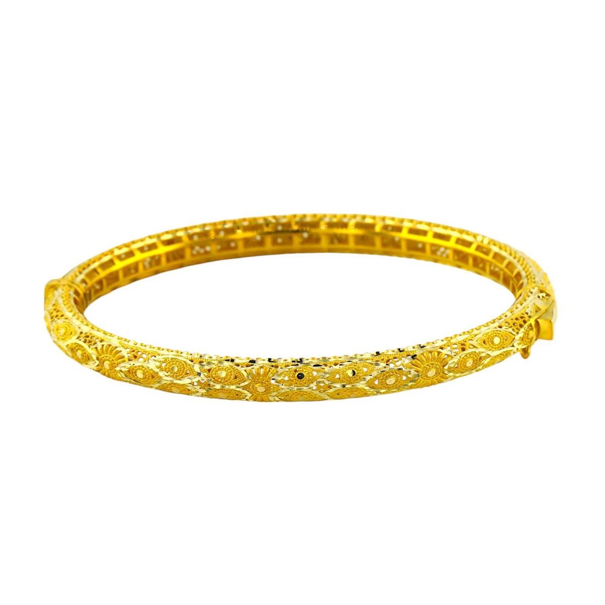 14 Ayar Altın Tasarım Bilezik  -  0194395