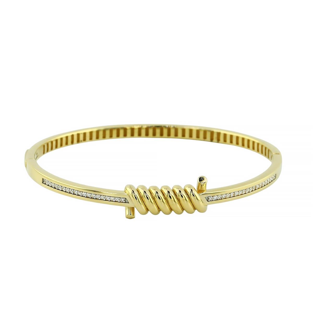 14 Ayar Altın Tasarım Bilezik  -  0194607