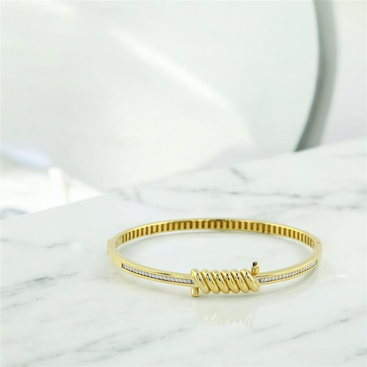 14 Ayar Altın Tasarım Bilezik  -  0194607