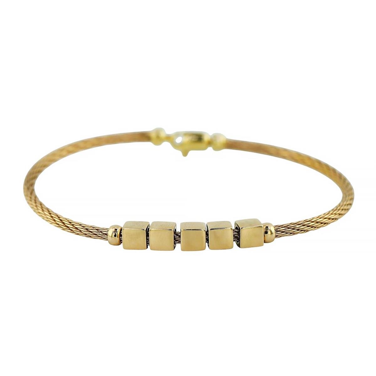 14 Ayar Altın Tasarım Bilezik  -  0201020