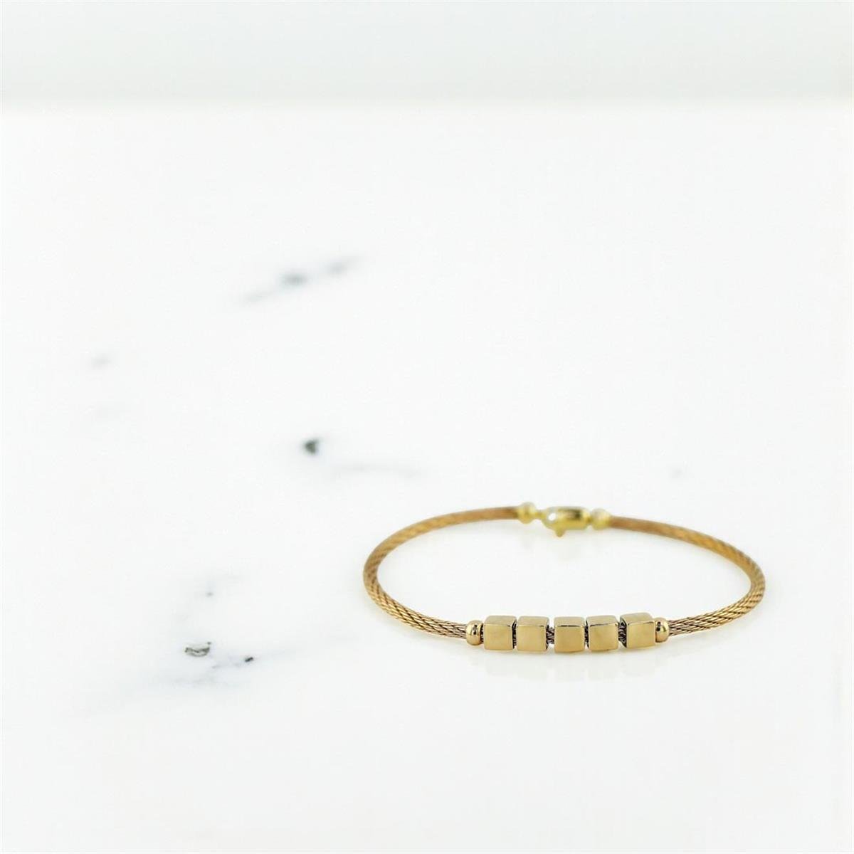 14 Ayar Altın Tasarım Bilezik  -  0201020