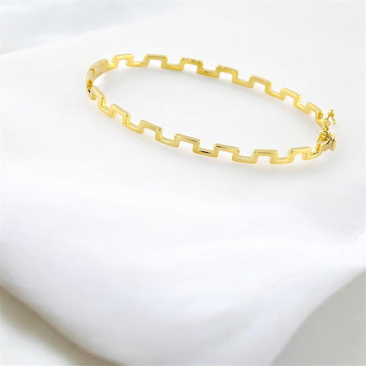 14 Ayar Altın Tasarım Bilezik  -  F003564