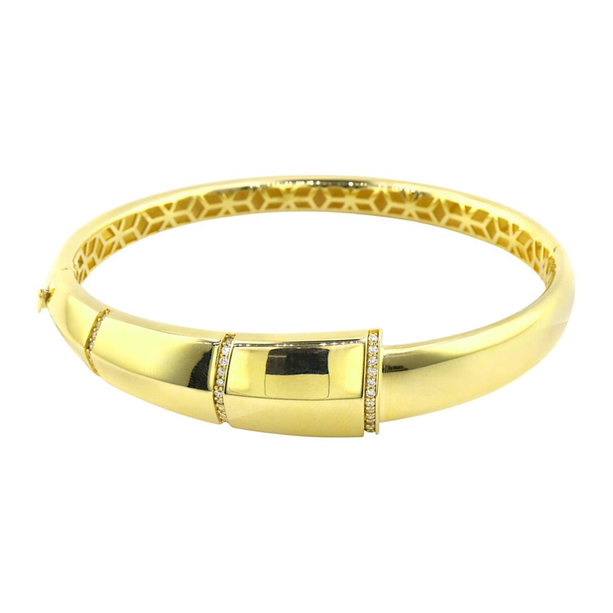 14 Ayar Altın Tasarım Bilezik  -  F003741