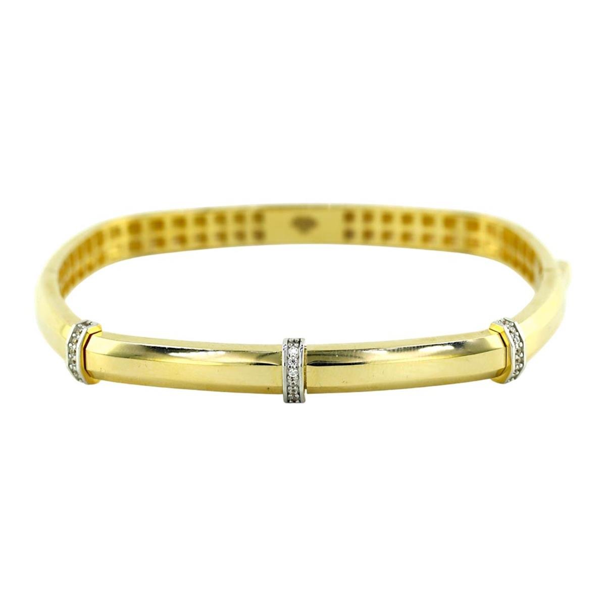 14 Ayar Altın Tasarım Bilezik  -  F005654