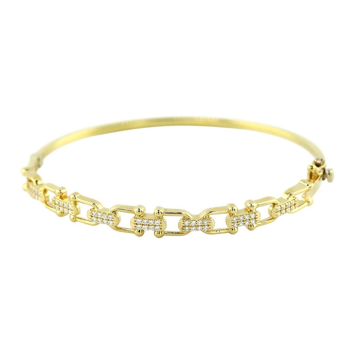 14 Ayar Altın Tasarım Bilezik  -  F005657