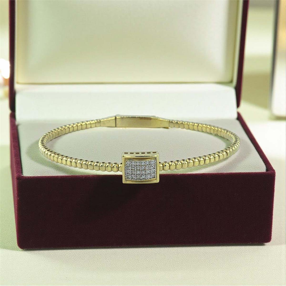 14 Ayar Altın Tasarım Bilezik  -  K206514