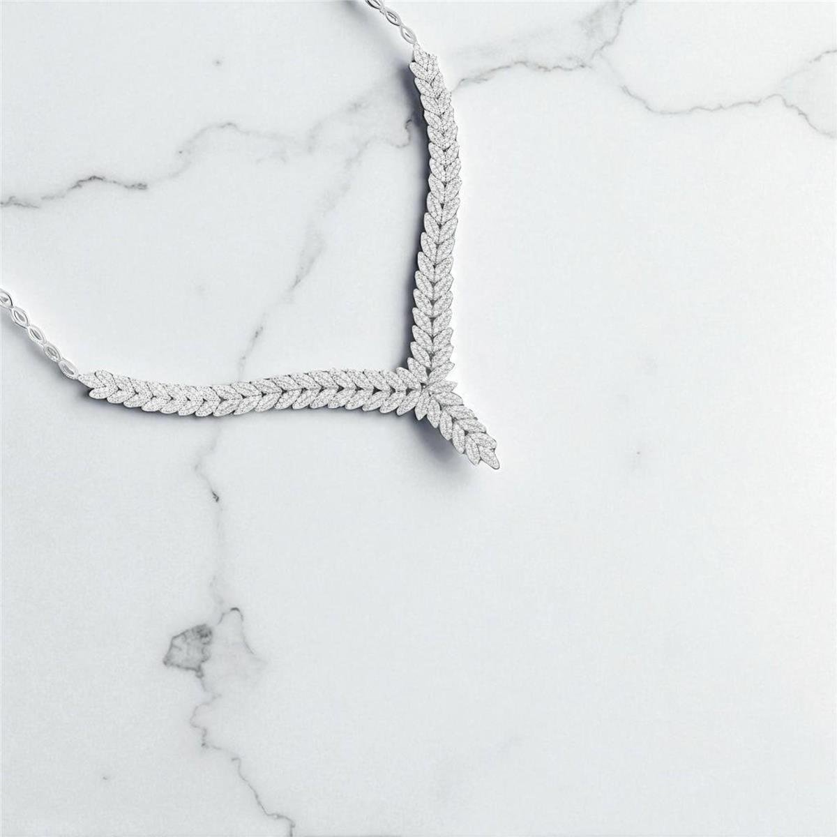 14 Ayar Altın Tasarım Gerdanlık  -  0196330