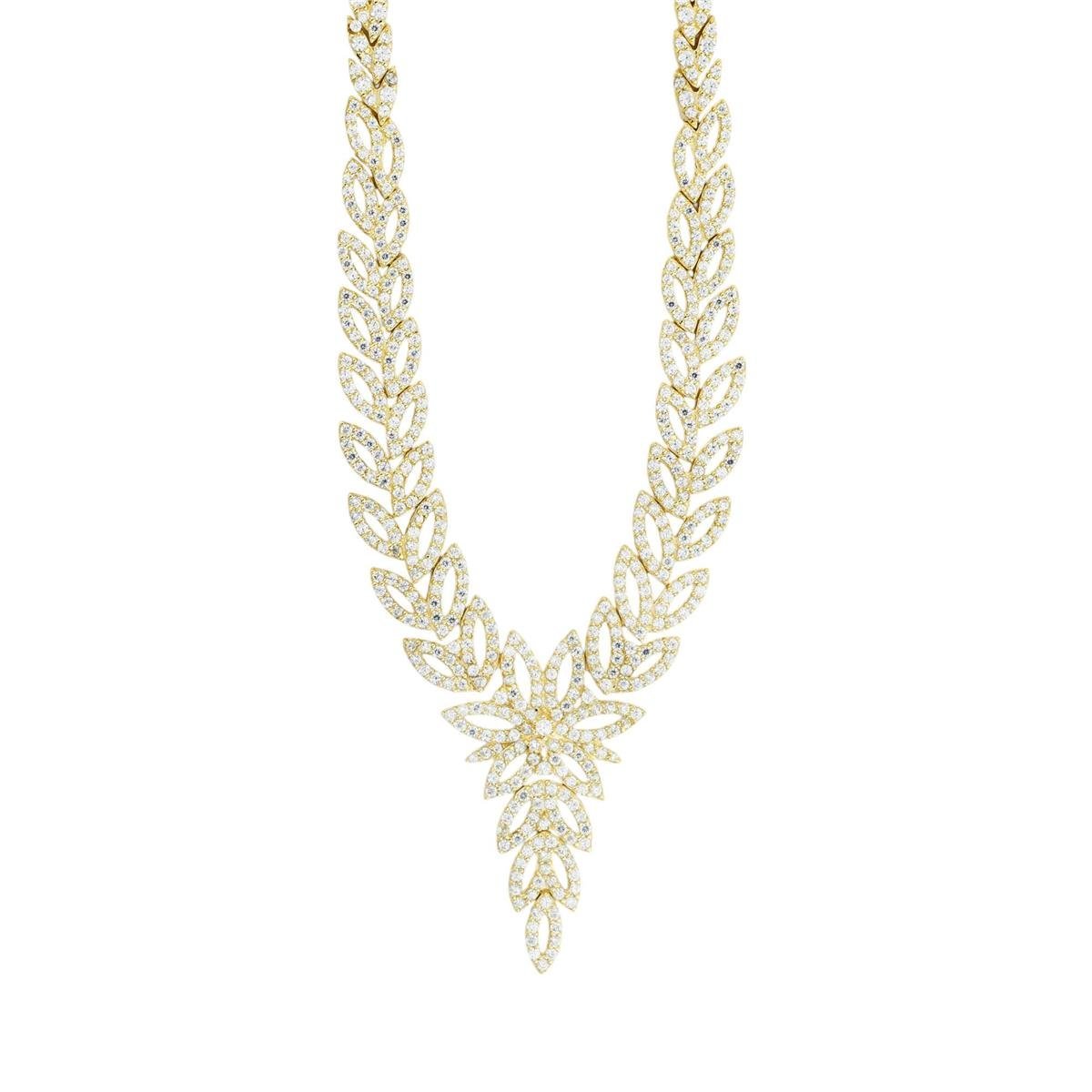 14 Ayar Altın Tasarım Gerdanlık  -  0196355