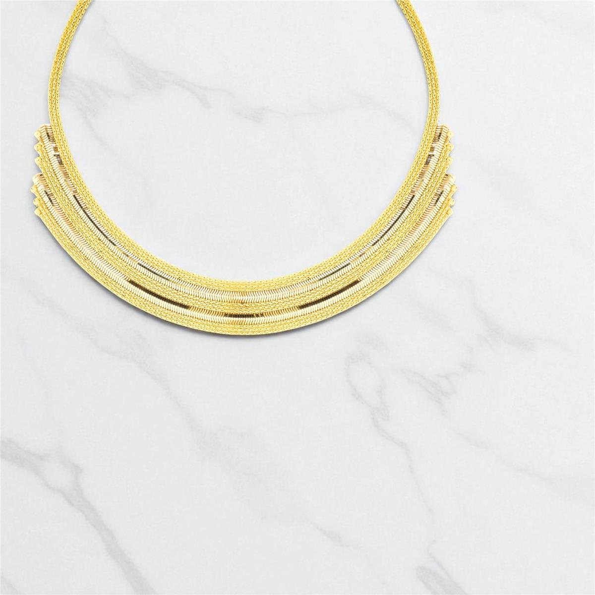 14 Ayar Altın Tasarım Gerdanlık  -  0198190