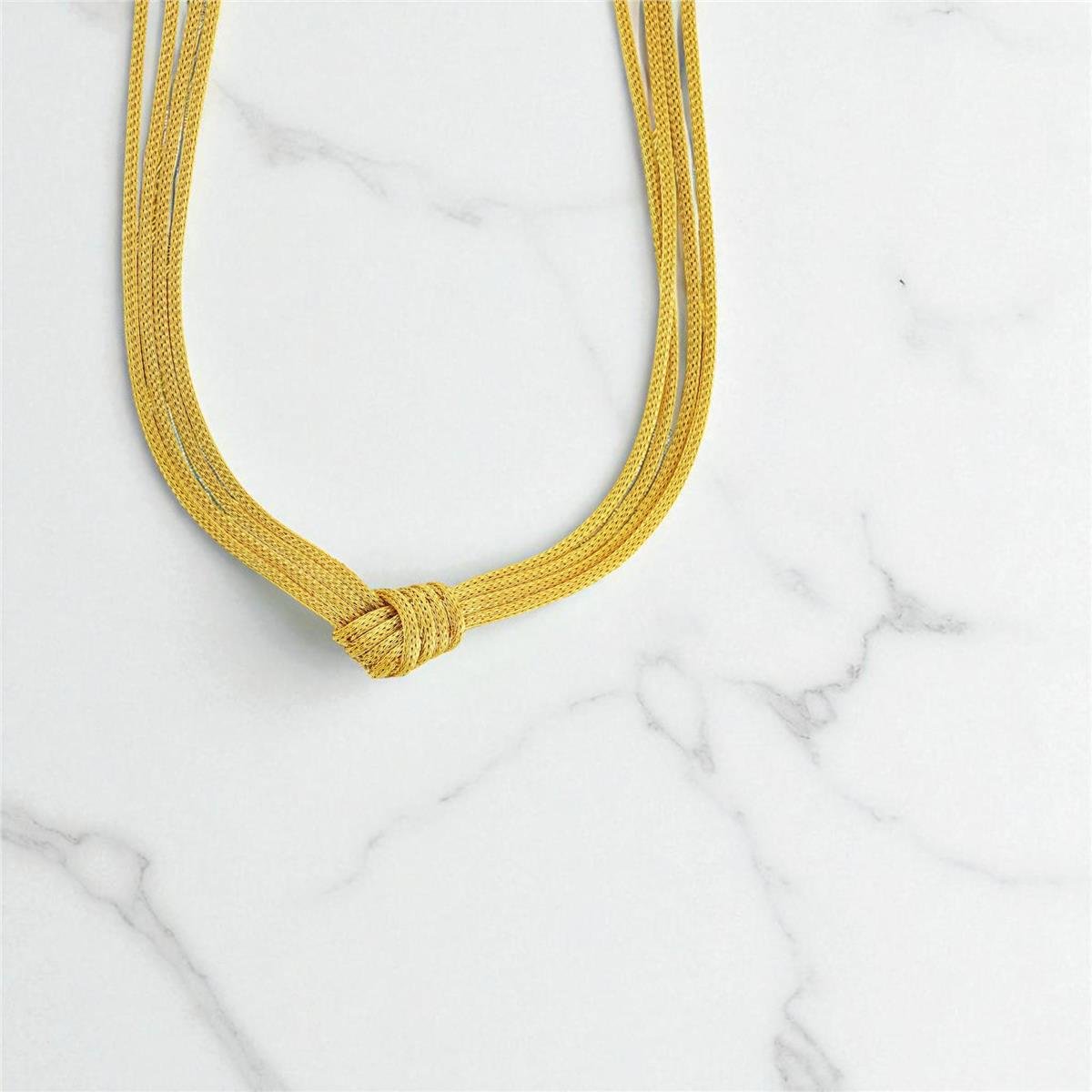 14 Ayar Altın Tasarım Gerdanlık  -  0199507