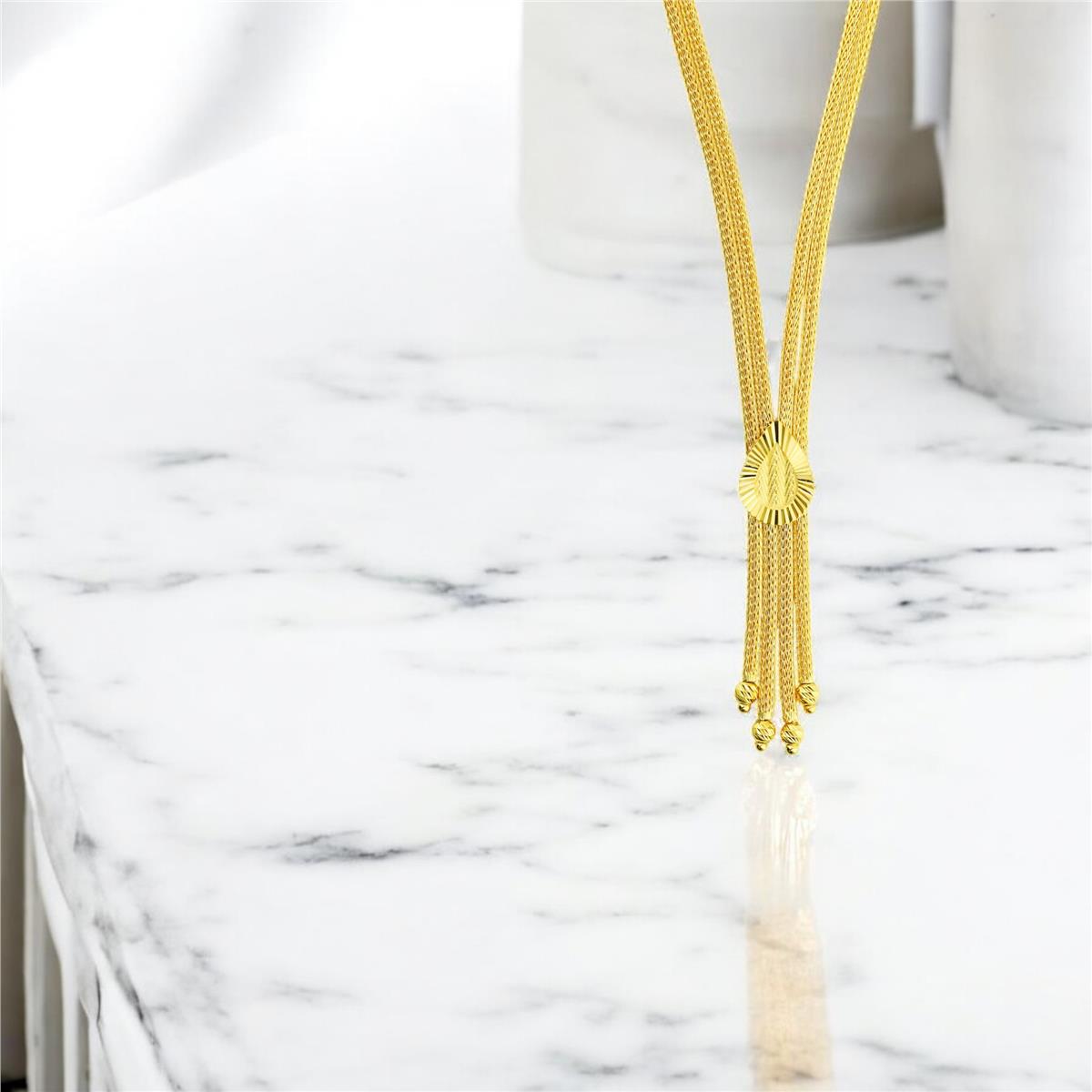 14 Ayar Altın Tasarım Gerdanlık  -  0202395