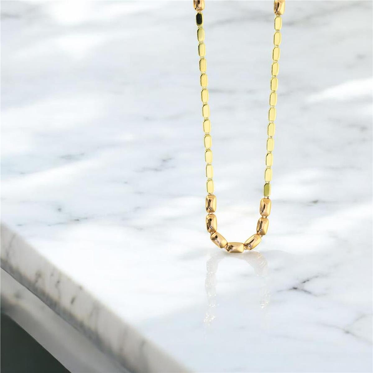 14 Ayar Altın Tasarım Gerdanlık  -  0204317