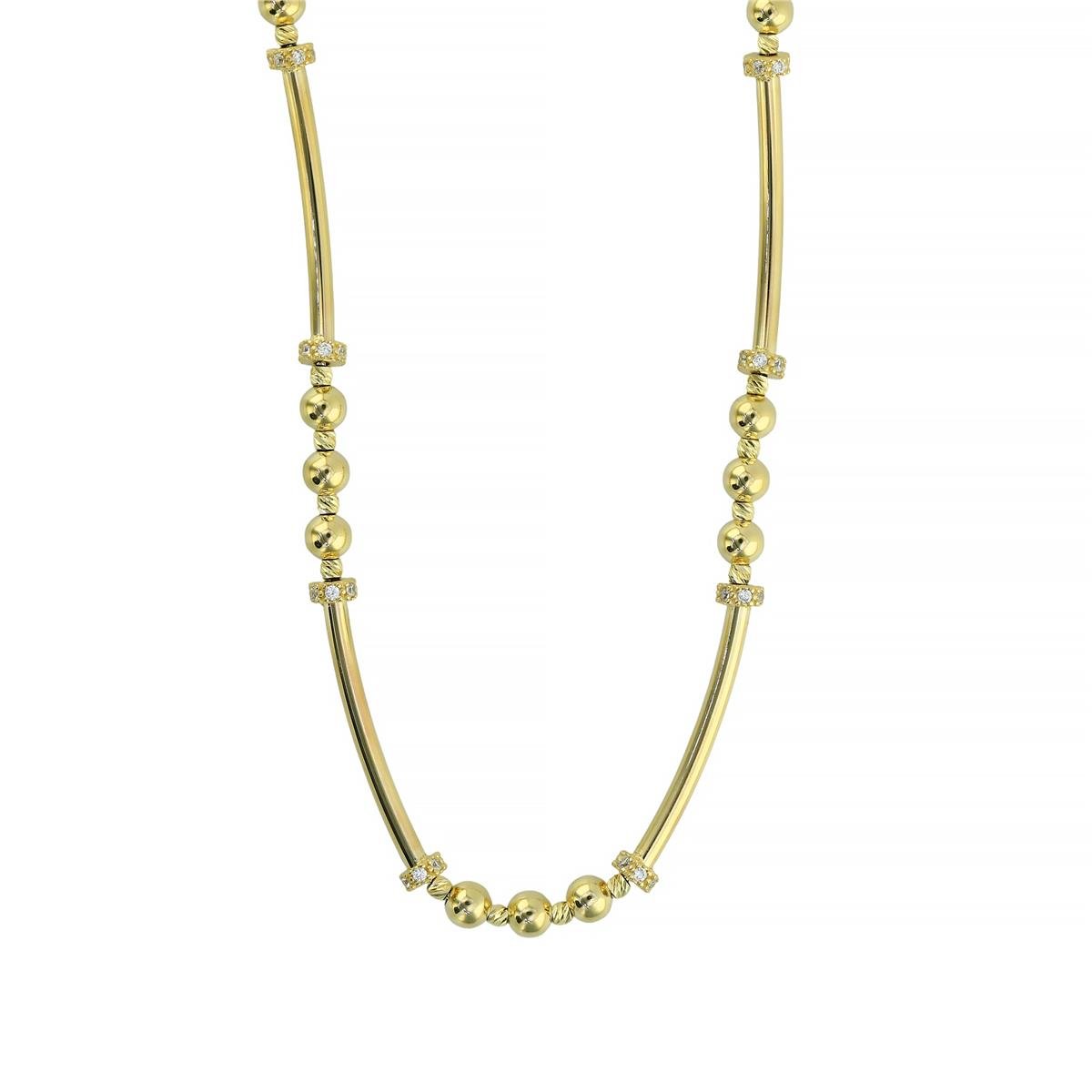 14 Ayar Altın Tasarım Gerdanlık  -  0205224