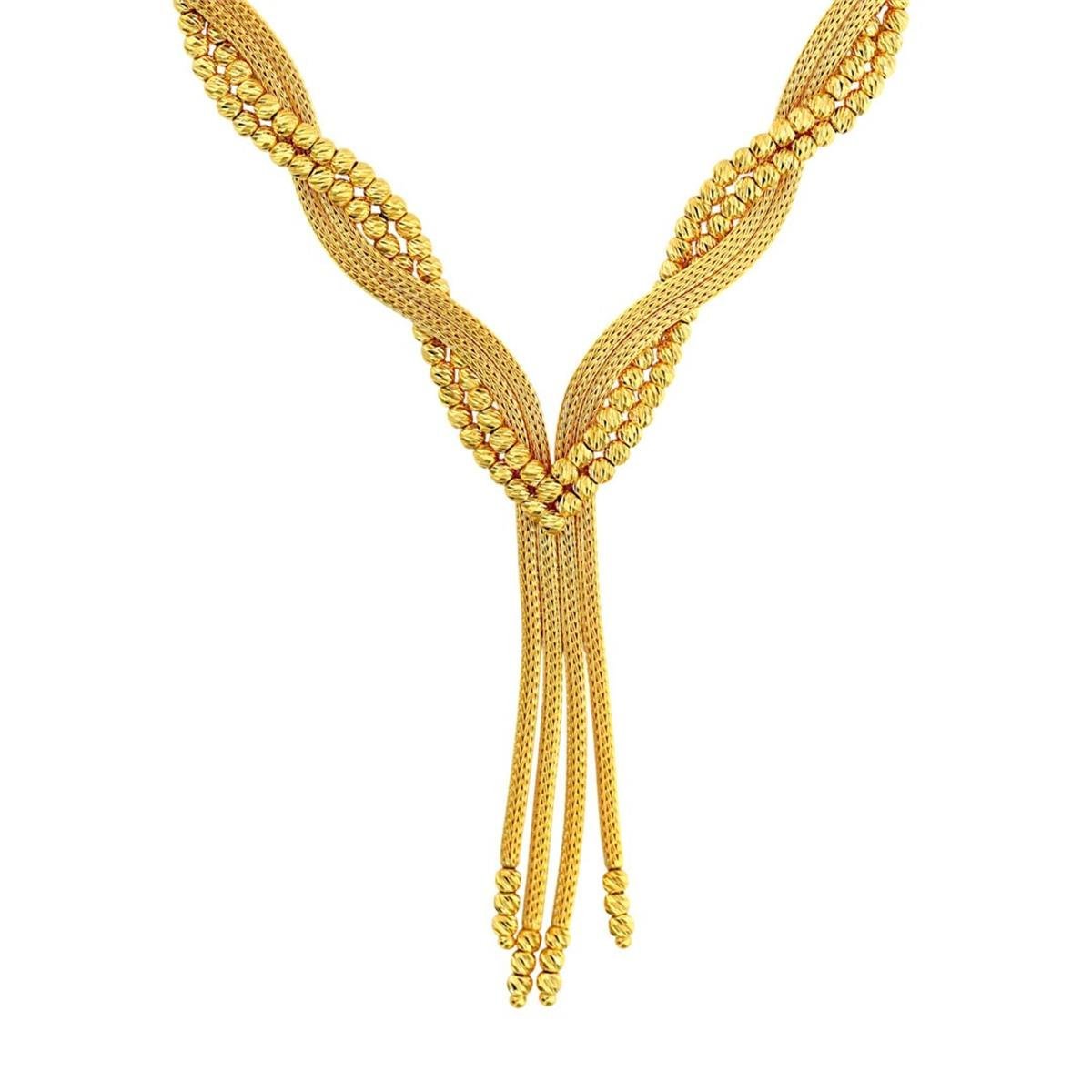 14 Ayar Altın Tasarım Gerdanlık  -  F005649