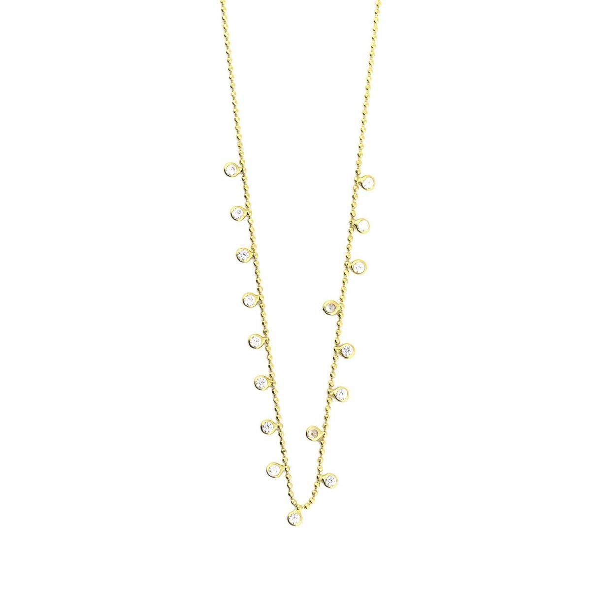 14 Ayar Altın Tasarım Kolye  -  0183055