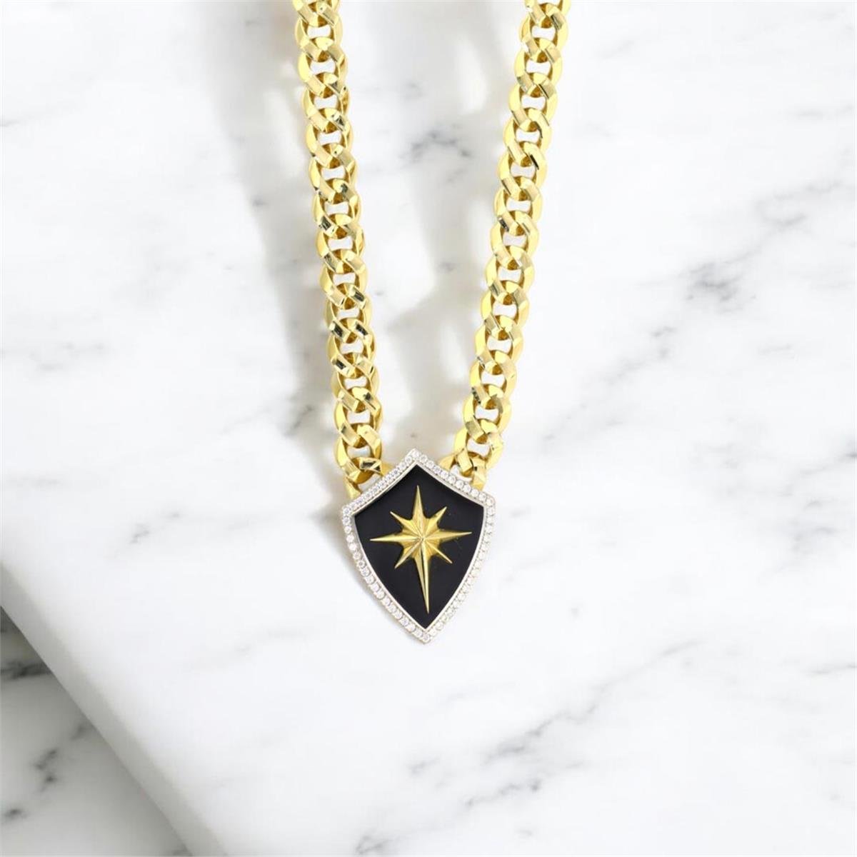 14 Ayar Altın Tasarım Kolye  -  0184868