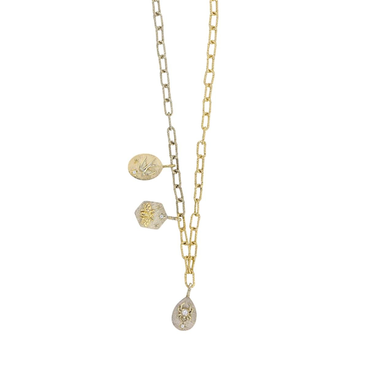 14 Ayar Altın Tasarım Kolye  -  0188951