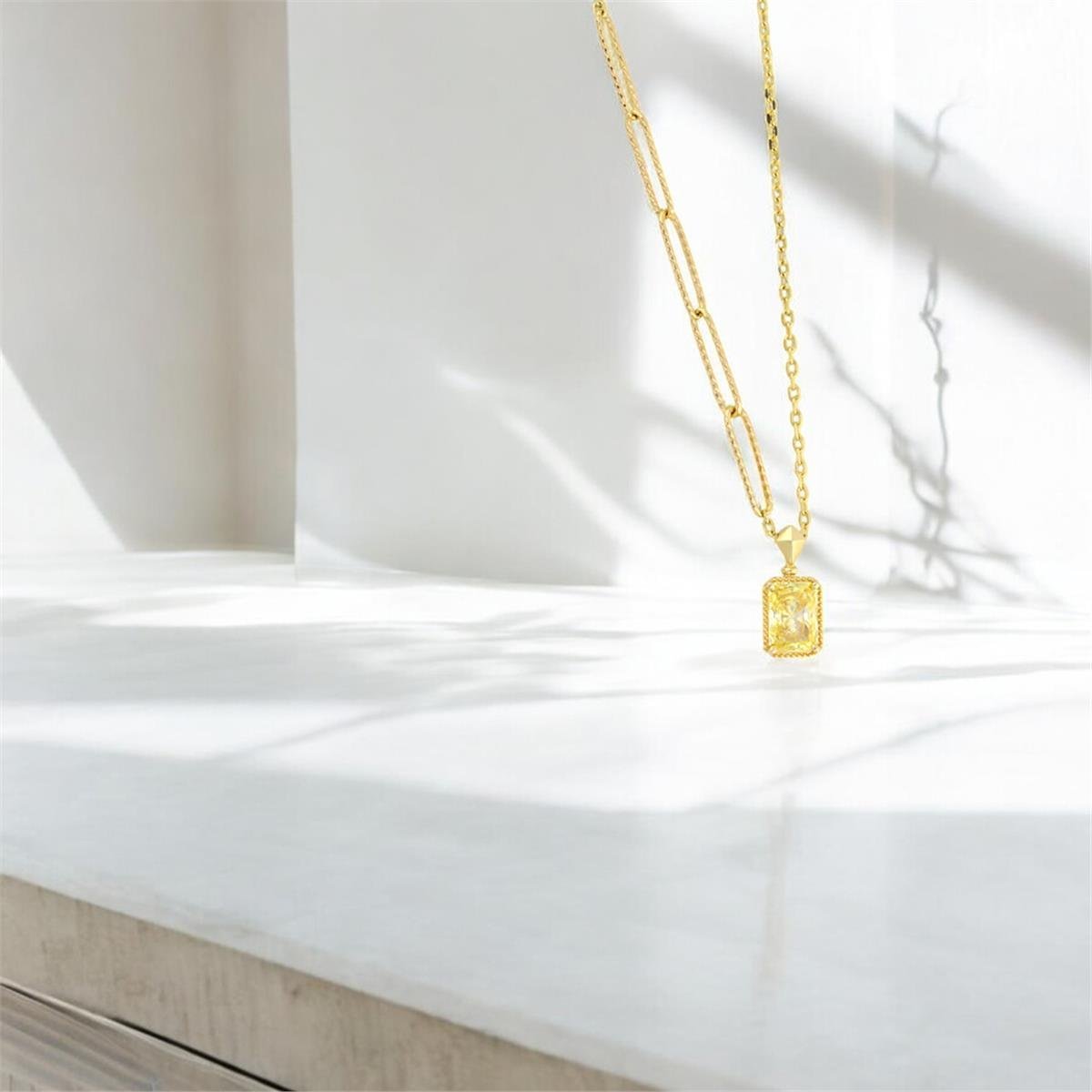 14 Ayar Altın Tasarım Kolye  -  0188953