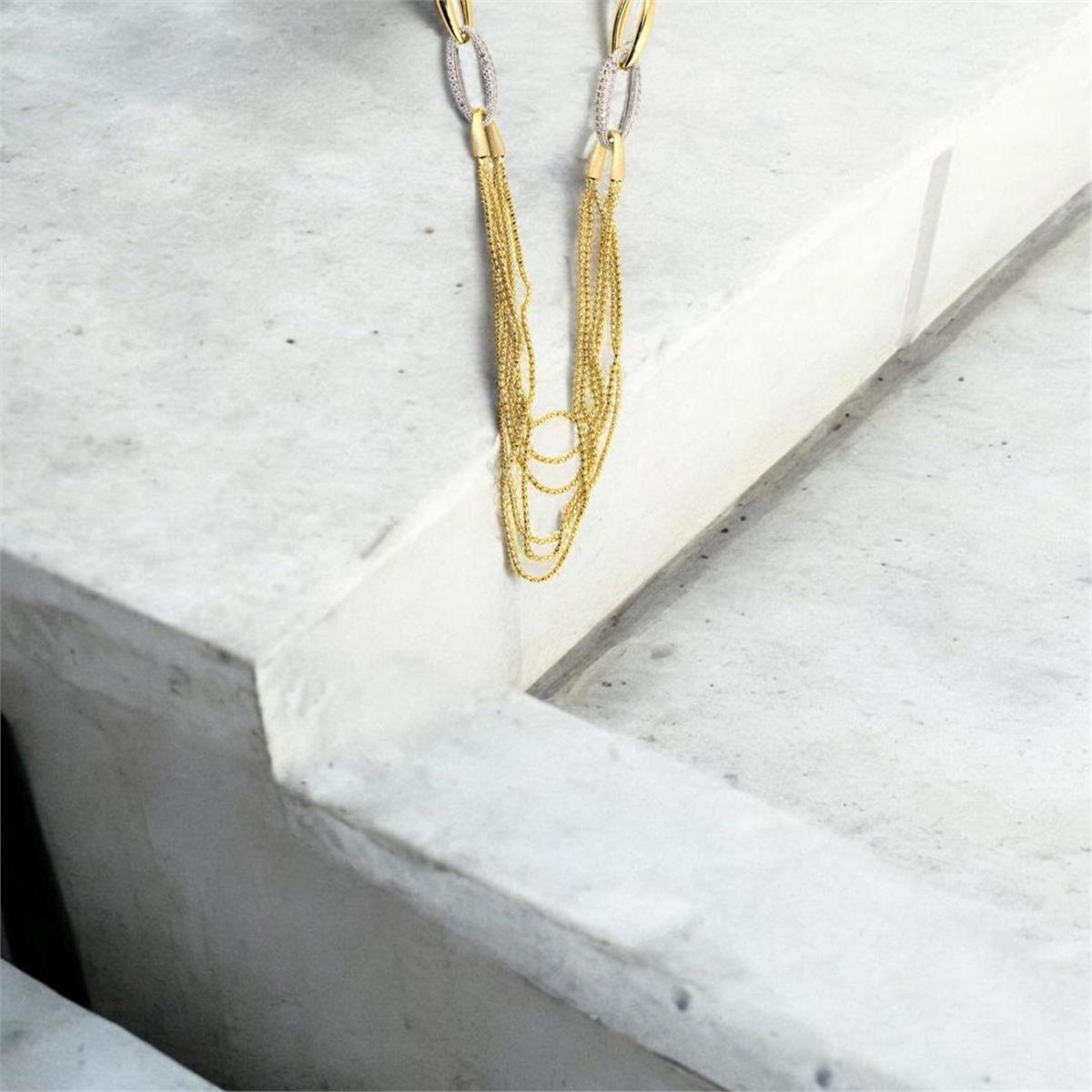 14 Ayar Altın Tasarım Kolye  -  0191077