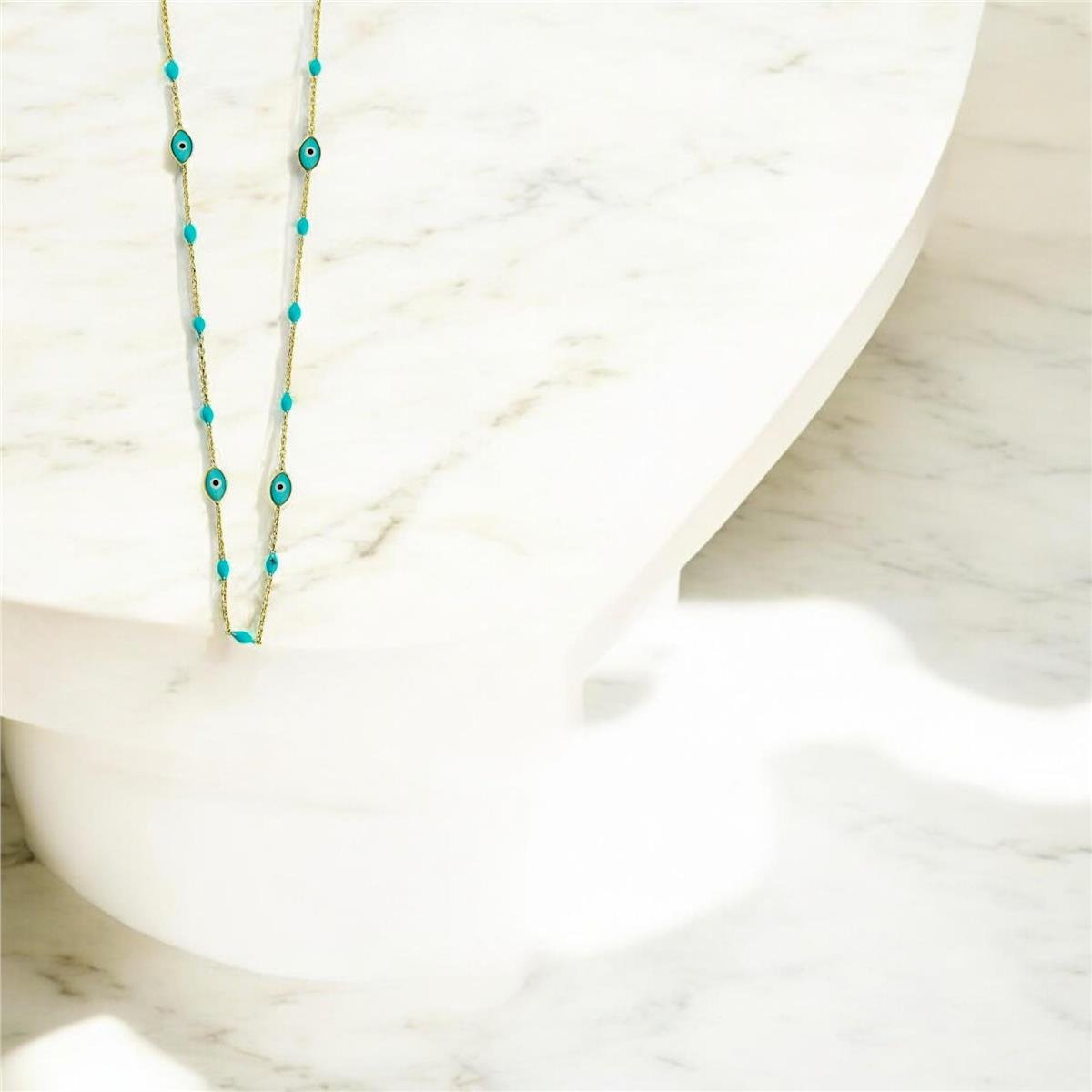 14 Ayar Altın Tasarım Kolye  -  0193729