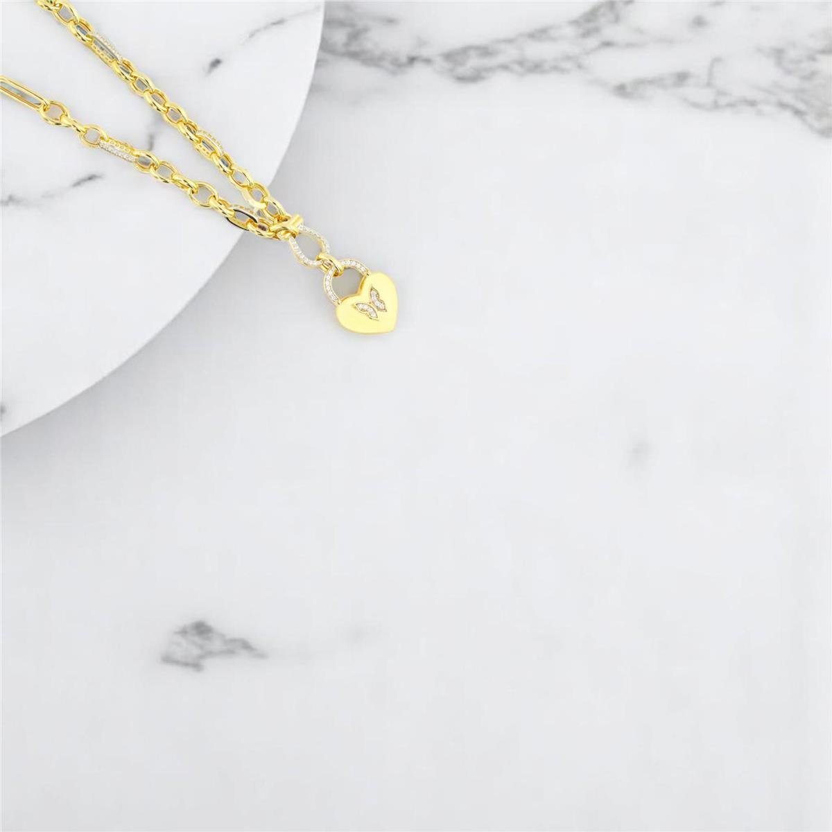 14 Ayar Altın Tasarım Kolye  -  0194340