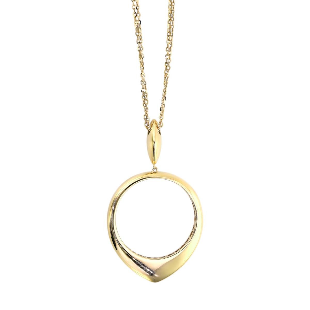 14 Ayar Altın Tasarım Kolye  -  0195087