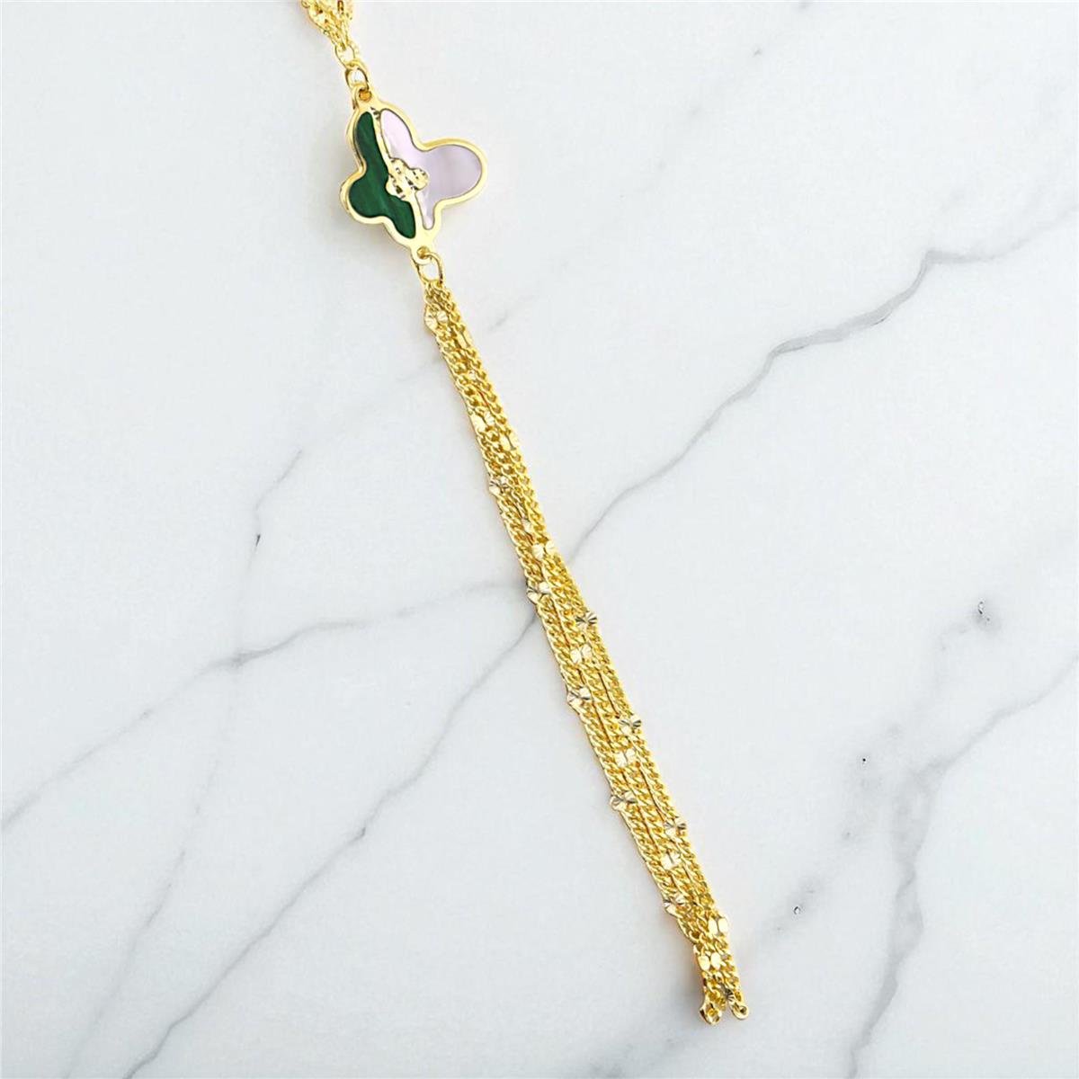 14 Ayar Altın Tasarım Kolye  -  0195105