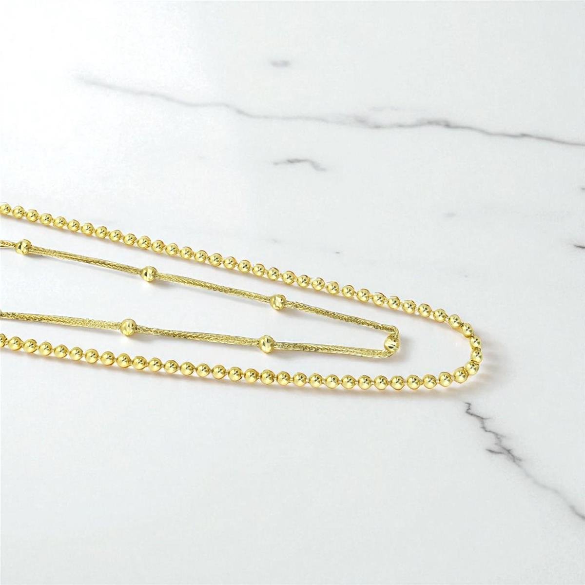 14 Ayar Altın Tasarım Kolye  -  0195211