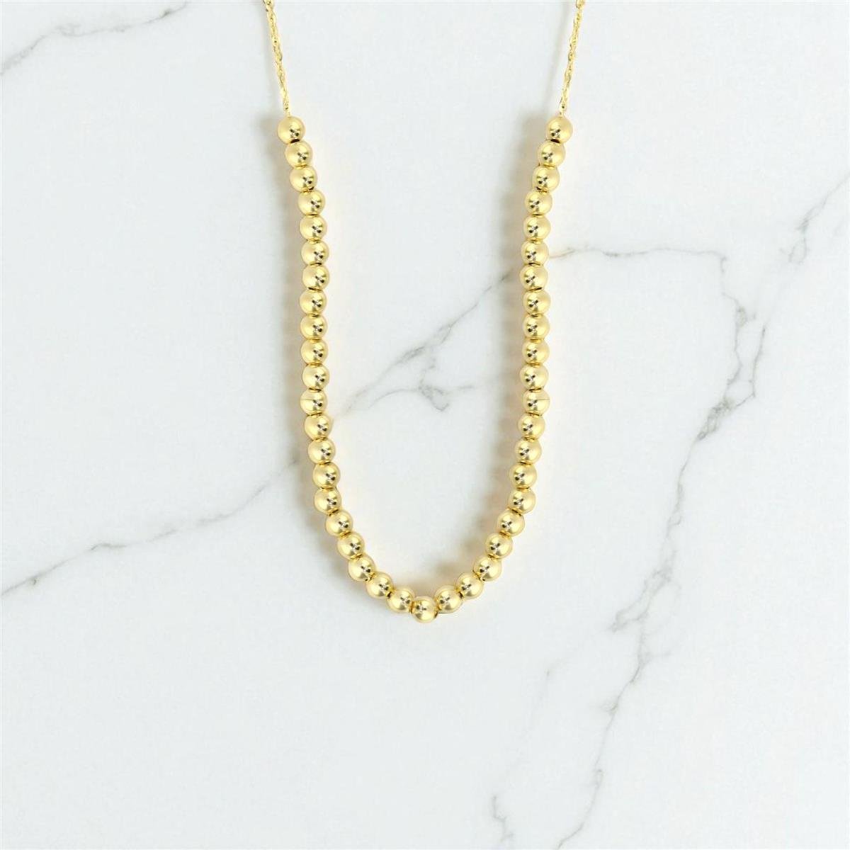 14 Ayar Altın Tasarım Kolye  -  0195213