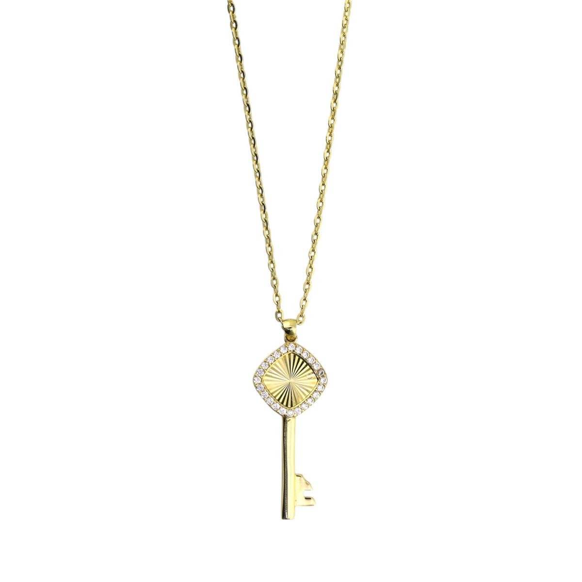 14 Ayar Altın Tasarım Kolye  -  0195219