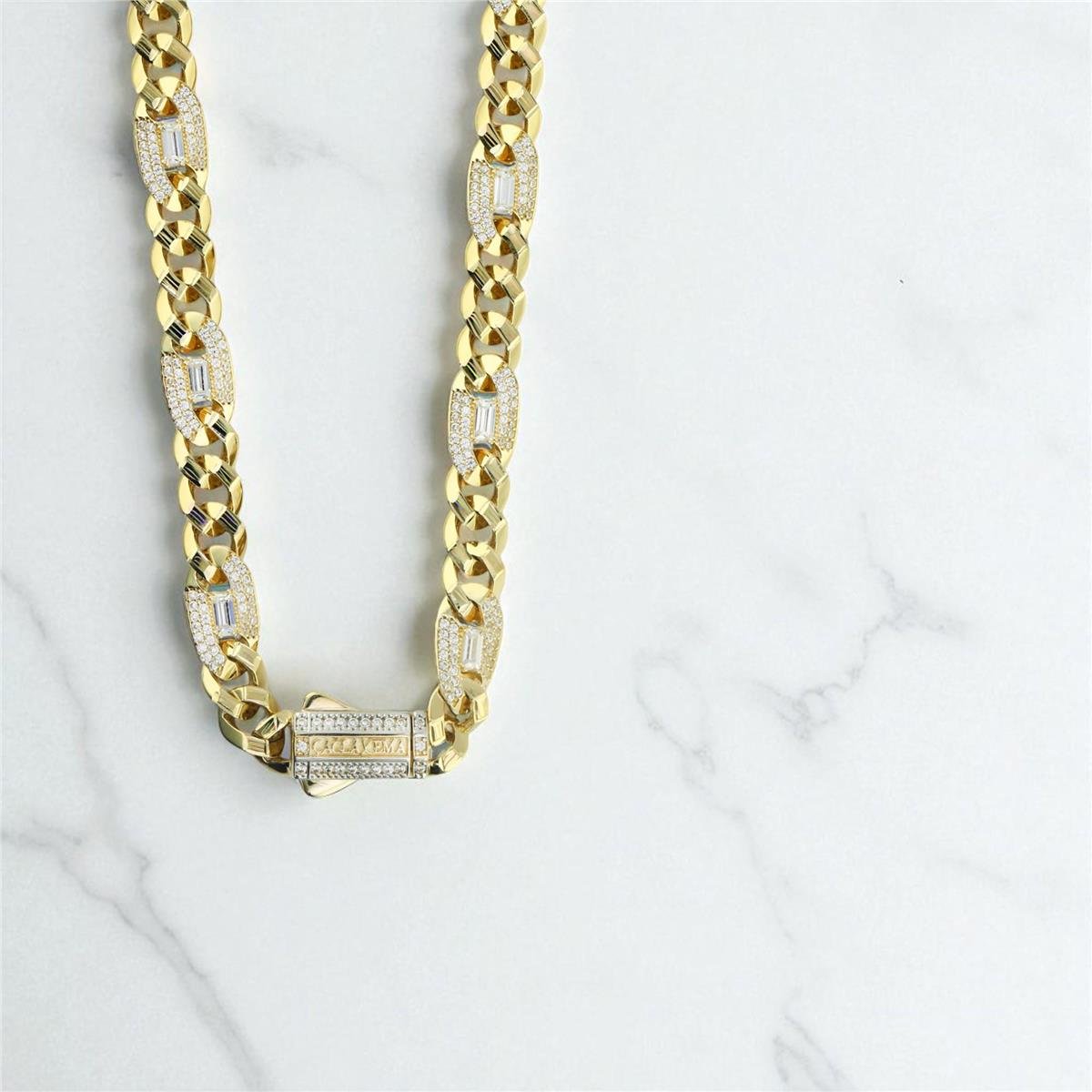 14 Ayar Altın Tasarım Kolye  -  0196393