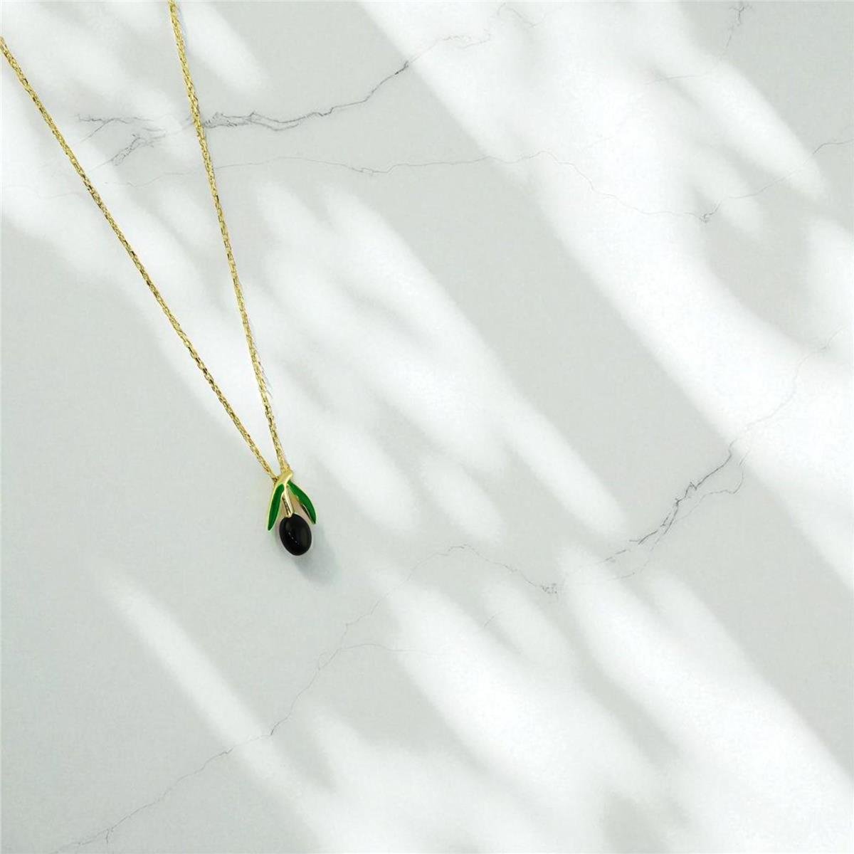 14 Ayar Altın Tasarım Kolye  -  0197891