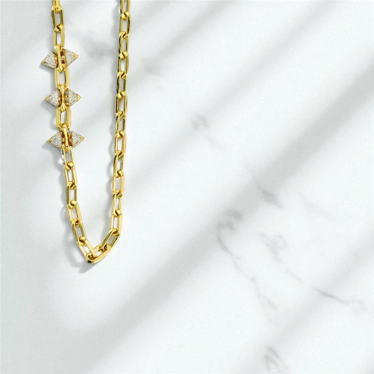 14 Ayar Altın Tasarım Kolye  -  0197967