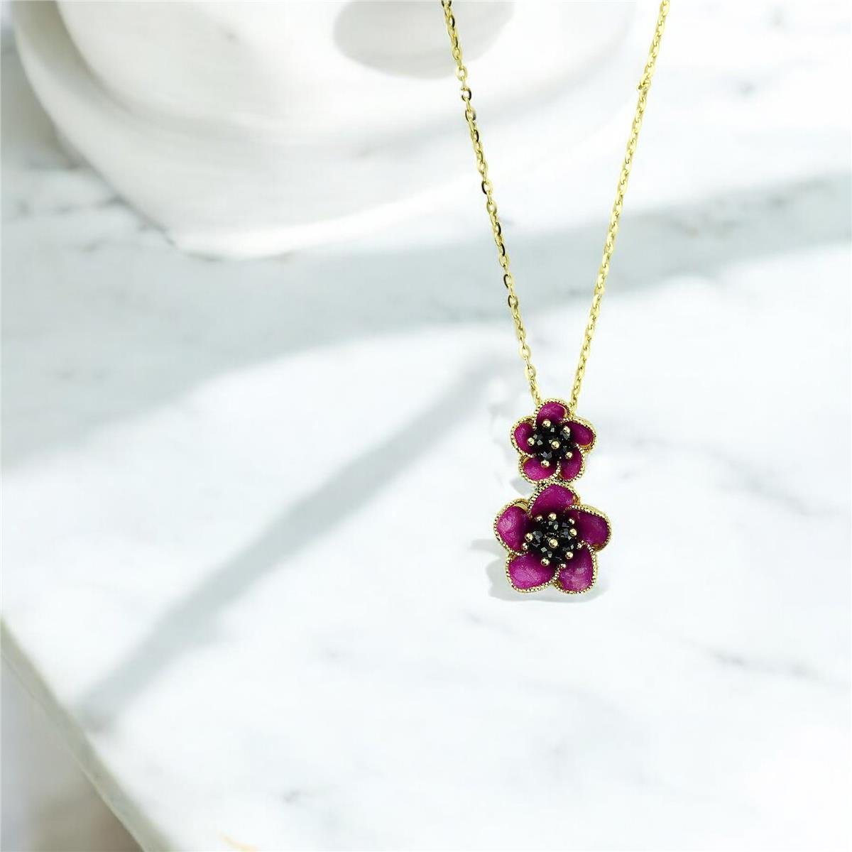 14 Ayar Altın Tasarım Kolye  -  0200418