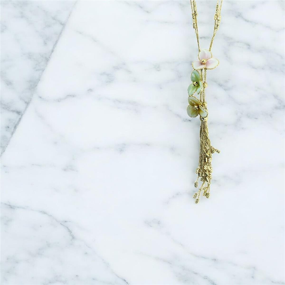 14 Ayar Altın Tasarım Kolye  -  0200449