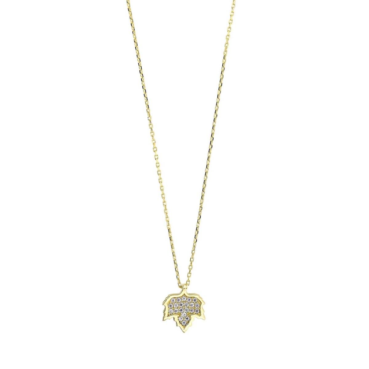 14 Ayar Altın Tasarım Kolye  -  0200881