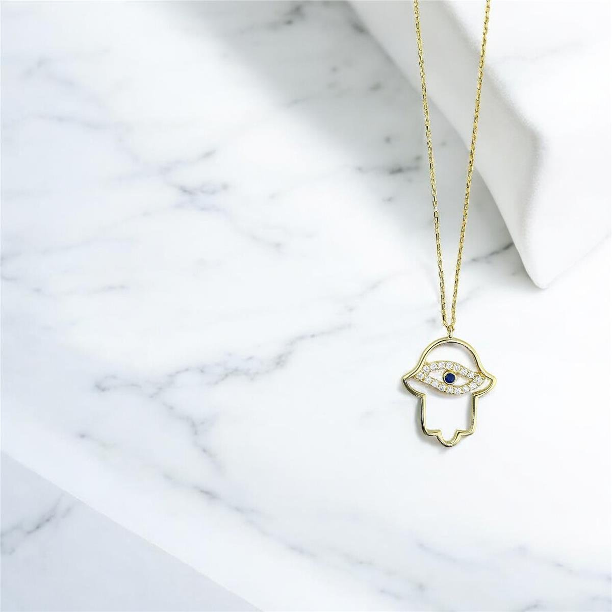 14 Ayar Altın Tasarım Kolye  -  0201296