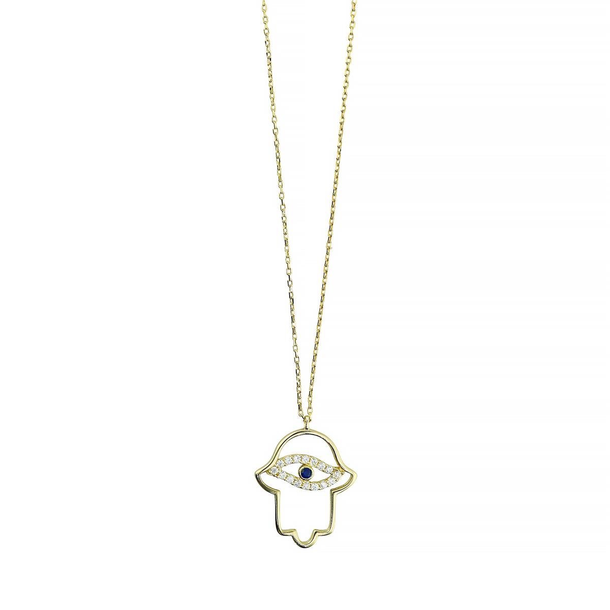 14 Ayar Altın Tasarım Kolye  -  0201296