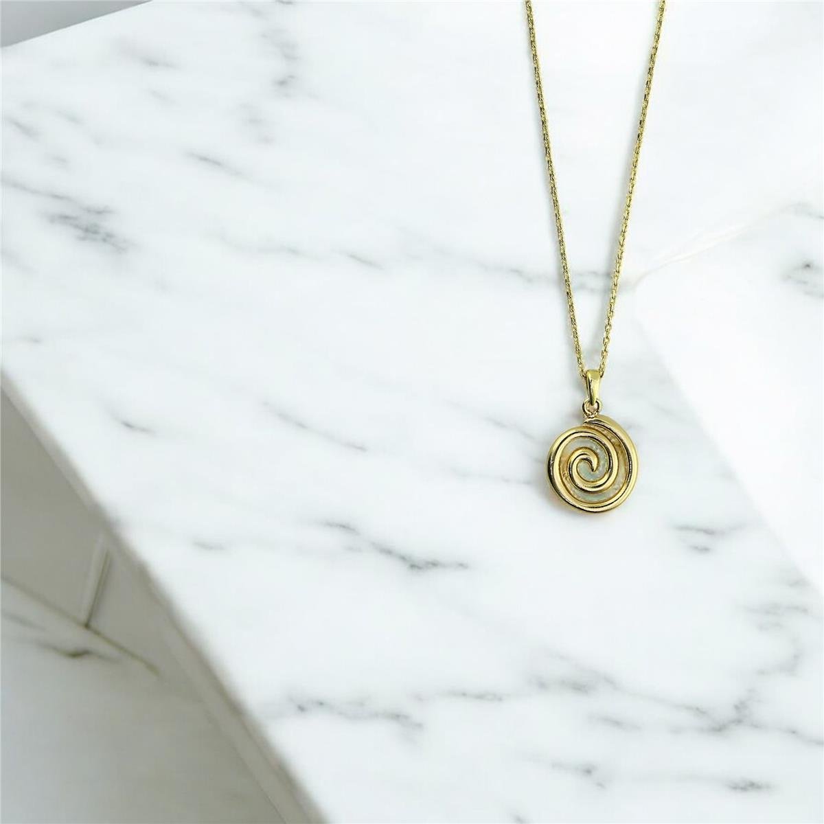 14 Ayar Altın Tasarım Kolye  -  0201298