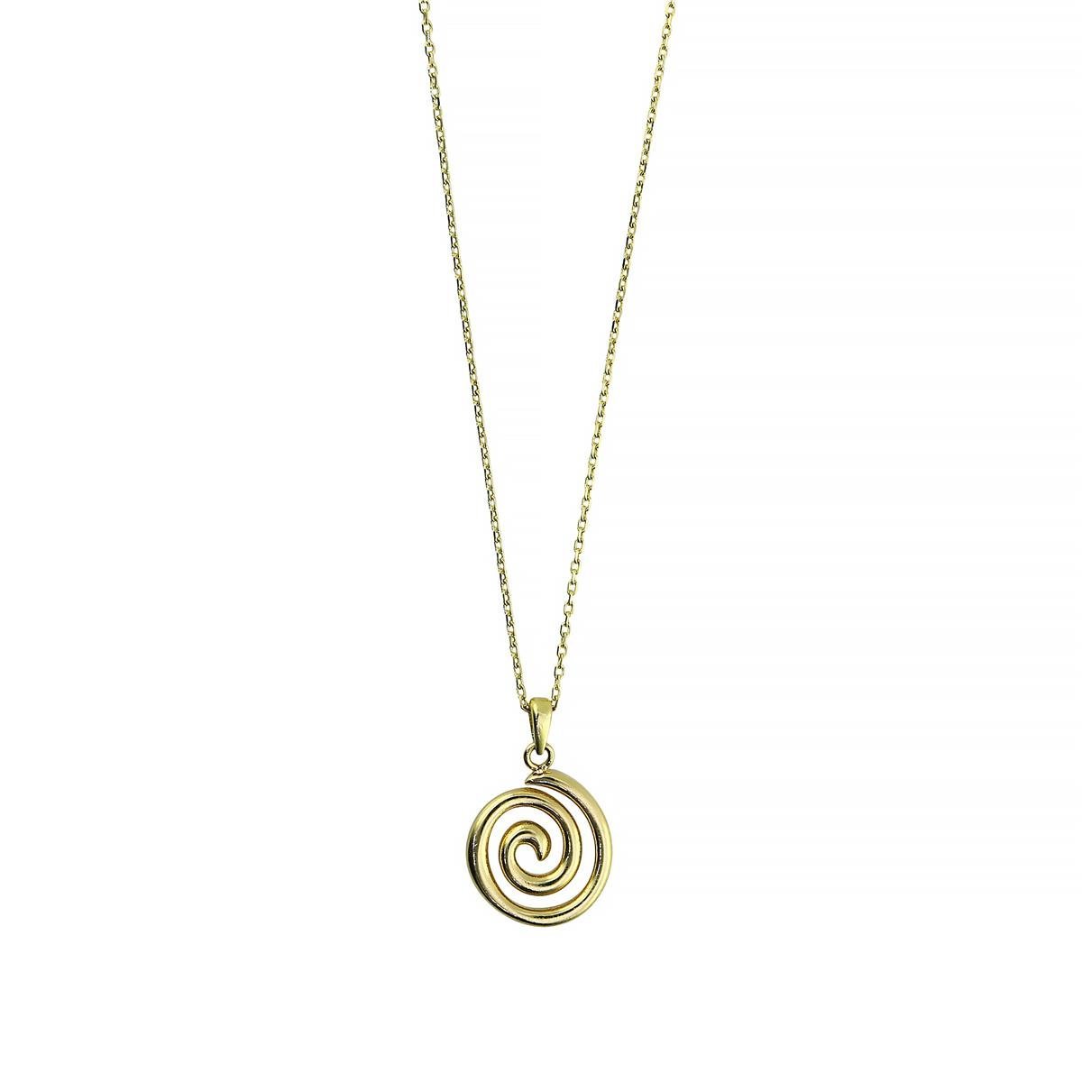 14 Ayar Altın Tasarım Kolye  -  0201298