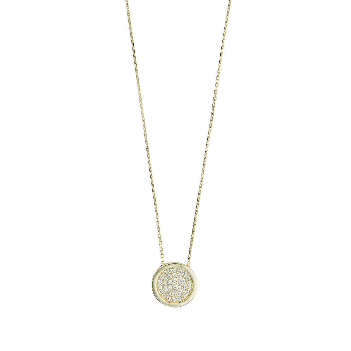 14 Ayar Altın Tasarım Kolye  -  0201305