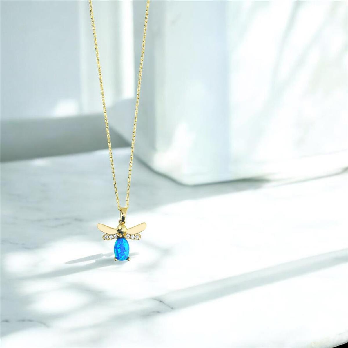 14 Ayar Altın Tasarım Kolye  -  0201781