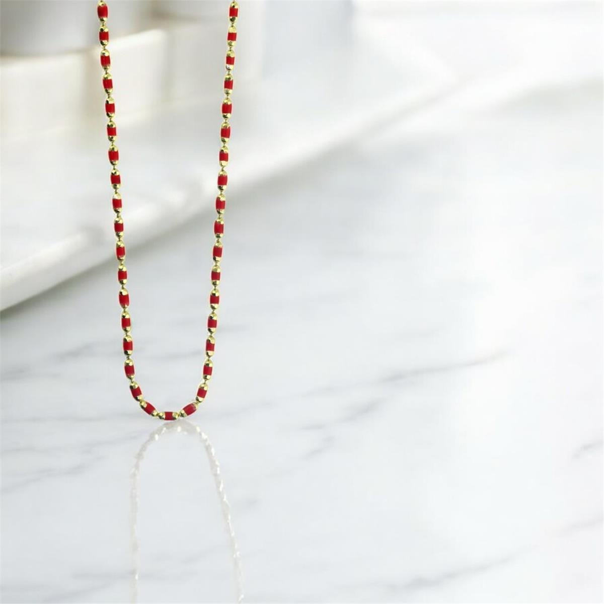 14 Ayar Altın Tasarım Kolye  -  0202152