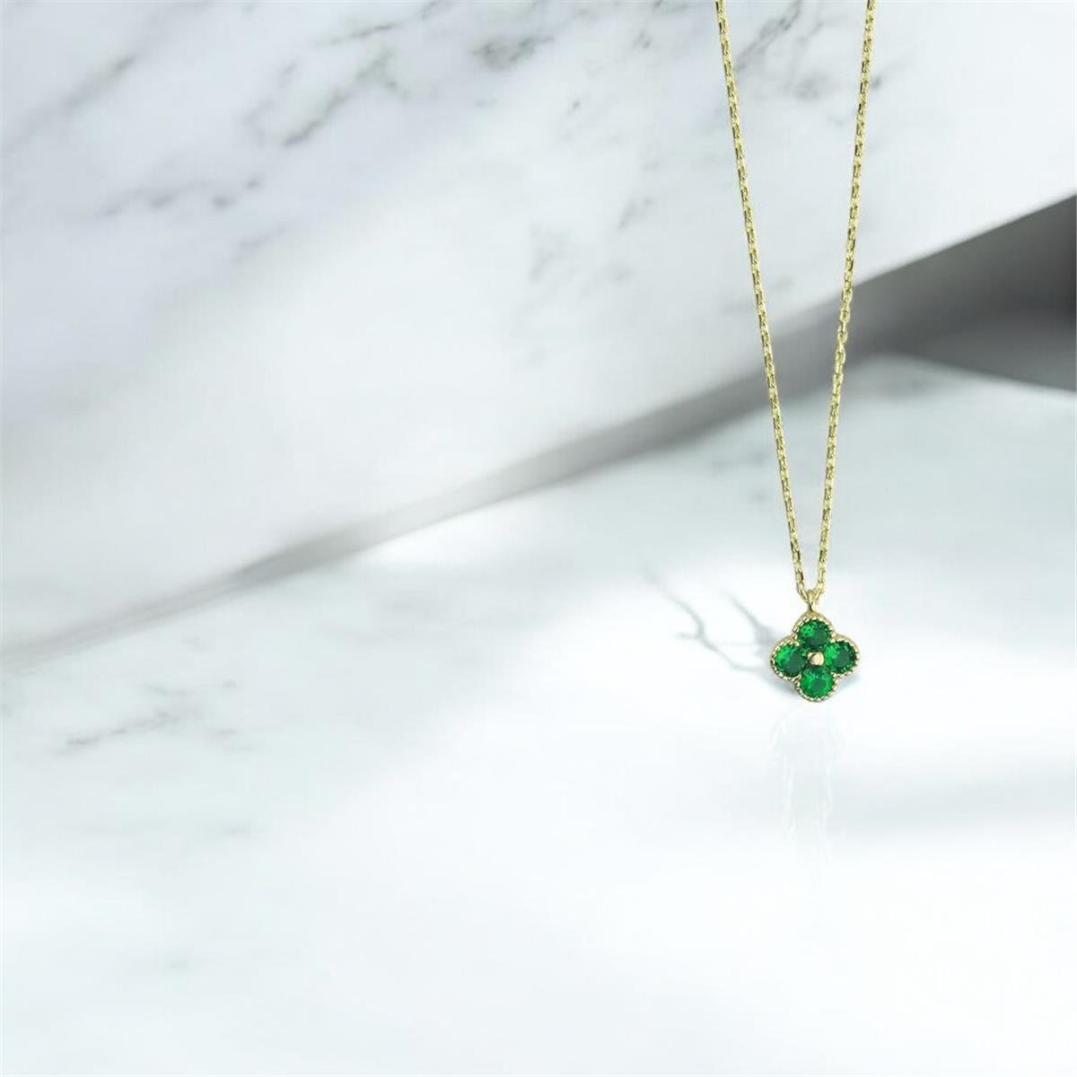 14 Ayar Altın Tasarım Kolye  -  0202233