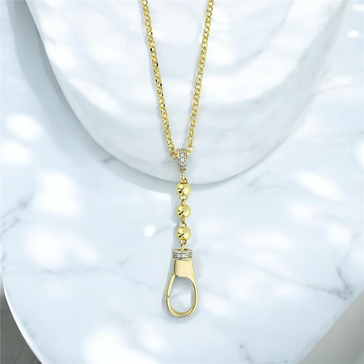 14 Ayar Altın Tasarım Kolye  -  0203364