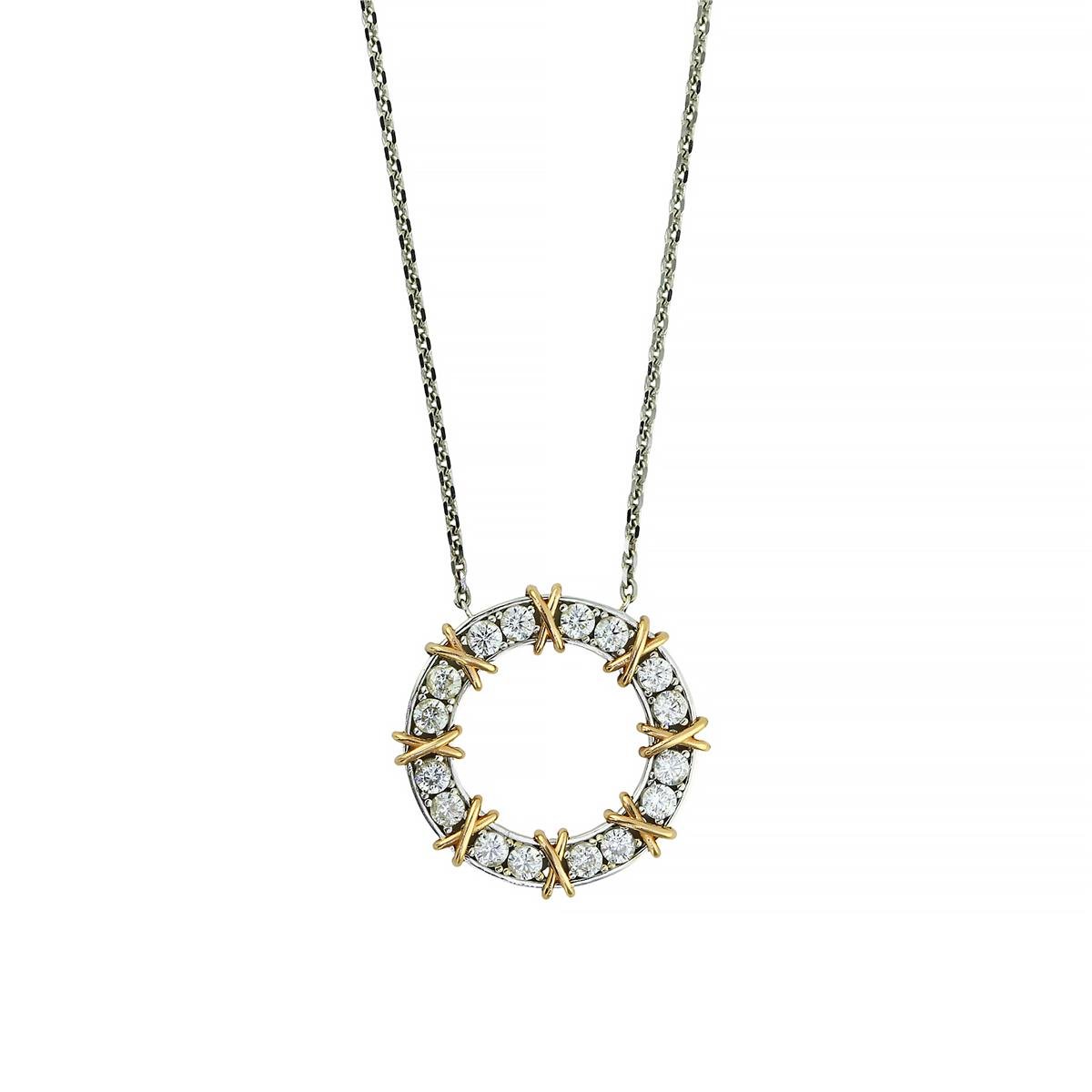 14 Ayar Altın Tasarım Kolye  -  0203479